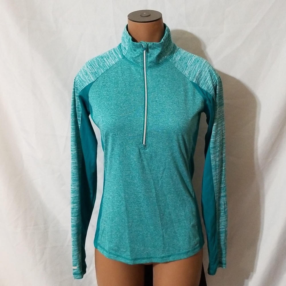 Danskin semi-fitted zip pullover